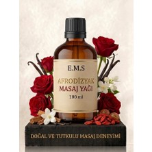E.M.S AFRODİZYAK ETKİLİ MASAJ YAĞI DOĞAL VE TUTKULU MASAJ DENEYİMİ 100 ML CAM ŞİŞEDE.