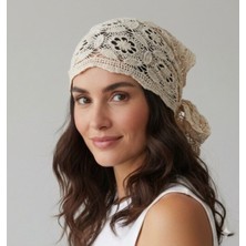Trend Nexus Vintage Çiçekli Üçgen Bandana-Bel Aksesuarı