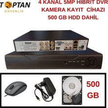Grifin Soft Arna 4 Kanal 5 Mp H.265+ Hıbrıt Dvr Kamera Kayıt Cihazı 500 GB HDD Dahil - 45500