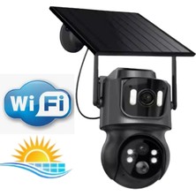 Grifin Soft Çift Kameralı 3mp+3mp Wifi Solar Kablosuz Güvenlik Kamerası ARNA-1733