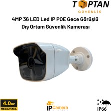 Grifin Soft 4mp 36 LED LED Ip Poe Gece Görüşlü Dış Ortam Güvenlik Kamerası BT-8037