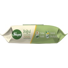 4 Adet Sleepy Doğal Organik Pamuklu Islak Havlu 50'li