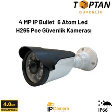Grifin Soft 4 Mp Ip Bullet Güvenlik Kamerası 6 Atom LED H265 Poe ARNA-1418