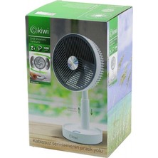 MiraLive Kiwi KFAN-7618 USB Şarjlı 5 Inç - 13.4cm Masa Üstü Vantilatör 3 Kademe Hız 5 Pls.kanat Ayarlı YÜKSEKLİK:20-28CM (4887)