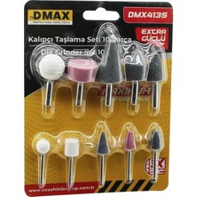 MiraLive 10  Pcs Kalıpcı Taşlama Seti Temizleme - Parlatma - Çapak Alma - Pas Sıyırma (4887)