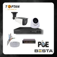 Grifin Soft 5 Mp 1 Iç Mekan 1 Dış Mekan Kameralı Ip Poe Güvenlik Seti KD-1748