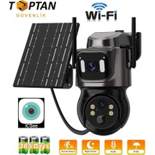 Grifin Soft Arna 3+3 Mp Çift Kameralı Wıfı Özellikli Solar System Güneş Panelli Güvenlik Kamerası - 2092