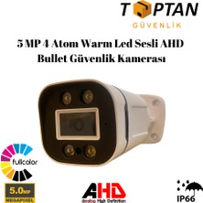 Grifin Soft 5 Mp 4 Atom Warm LED Sesli Ahd Bullet Güvenlik Kamerası BT-1504