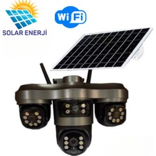 Grifin Soft 3 Lensli 5mp Kablosuz Wifi Ptz Solar Kablosuz Güvenlik Kamerası