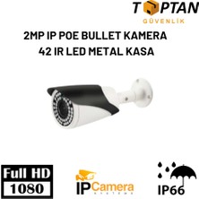 Grifin Soft 2mp Ip Poe Bullet Kamera 42 Ir LED Metal Kasa KD-9256