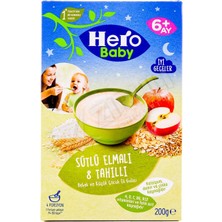 3 Adet Hero Baby Ek Besin Sütlü Elmalı 8 Tahıllı 200 gr