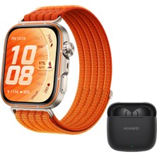 Huawei Watch Fit 5 Pro Akıllı Saat Turuncu – Huawei Freebuds Se3 Siyah Hediyeli
