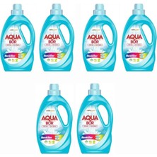 Aquabor Sıvı Çamaşır Deterjanı Renkli̇ler Içi̇n 6 Adet 165 Yıkama Doğal Mi̇neralli̇