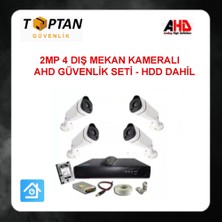 Grifin Soft 2 Mp Ahd Uzay Metal Kasa 4 Kameralı 1 Tb HDD Dahil Güvenlik Seti ARNA-7444