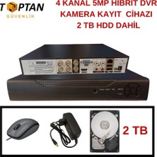 Grifin Soft Arna 4 Kanal 5 Mp H.265+ Hıbrıt Dvr Kamera Kayıt Cihazı 2 Tb HDD Dahil - 4520E