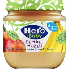 4 Adet Hero Baby Elma & Muzlu 125 gr