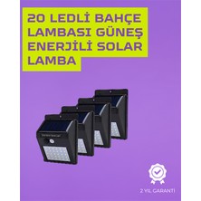 Kuzgun Ticaret Güneş Enerjili Akıllı Duvar Lambası | Pır Sensörlü, Otomatik Aydınlatma, Dış Mekan Için - Lisinya