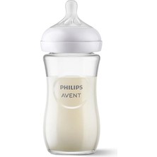 Philips Avent Doğal Tepkili Cam Biberon 240ML 3-6 Ay (3 Adet)