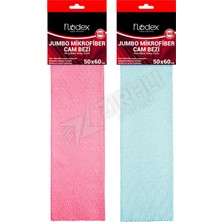 4 Adet Flodex Jumbo Mikrofiber Cam Bezi (50X60)