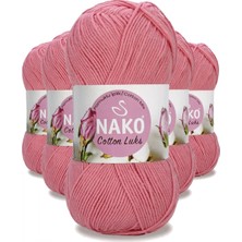 MiraLive 5 Adet Cotton Lüks Yelek Tunik Kazak Bluz Hırka Ipi Yünü Gül Pembe 97551