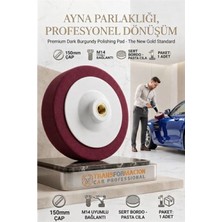 MiraLive Bordo Pasta Cila Pedi 150MM  - Sert Agresif Çizik Giderici Keçe M14 Uyumlu 723114