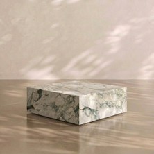 Adomar Marble Calacatta Green Küp Orta Sehpa 90X90X35