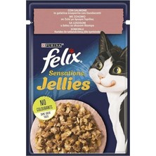 Felix Sensations Somonlu ve Karidesli Yaş Kedi Maması 85 gr