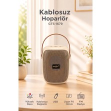 Başkenttekno Bluetooth Hoparlör Rgb Işıklı Fm Radyo Kablosuz Taşınabilir Speaker GTS-1679