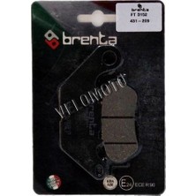 Grifin Soft Yamaha x Max 300 Arka Fren Balatası Brenta