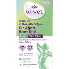 2 Adet Vi-Vet Sir Ağda Bandı Azulen 20'li ( Koltuk Altı ve Bikini )
