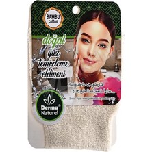 2 Adet Derma Naturel Bambu Yüz Temizleme Eldiveni