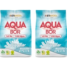 Eti Maden Aquabor Doğal Mineralli 4 kg Beyaz Deterjan Seti