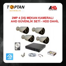 Grifin Soft 2mp 1080P 4 Kameralı Ahd Güvenlik Seti Harddisk Dahil ARNA-7424