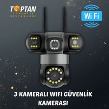 Grifin Soft Arna 3 Kameralı 3x3 Mp Wıfı Özellikli Kablosuz Motorize Güvenlik Kamerası - 4518