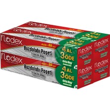 5 Adet Flodex Buzdolabı Poşeti 4 Al 3 Öde Orta Boy (24X38)