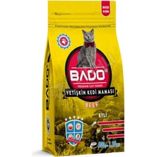 5 Adet Bado Yetişkin Kedi Maması Etli 500 gr