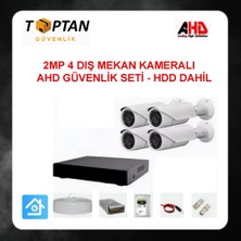 Grifin Soft 2 Mp 1080P Full Hd 4 Metal Kasa Kameralı Ahd Güvenlik Seti ARNA-7464