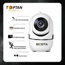 Grifin Soft Besta 2mp Kablosuz Güvenlik Kamerası 1080P Hareket Sensörlü 360 Derece KD-1614