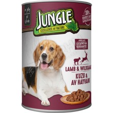 5 Adet Jungle Köpek Konservesi 400 gr Kuzu Etli Av Hayvanlı