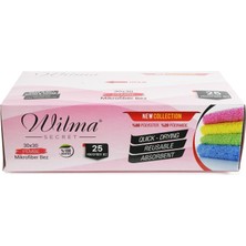 Wilma Secret Mikrofiber Temizlik Bezi Kutulu 125 Adetmikrofiber Bezler 30X30CM 180GSM - Pembe