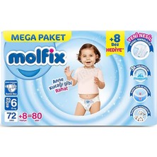 3 Adet Molfix Mega Paket Extra Large 80'li