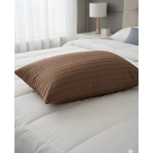Alpateks Home Orta Boy 40X60CM %100PAMUKLU Saten Yastık Kılıfı 2'li Gizli Fermuarlı