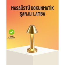 Kuzgun Ticaret Modern Metal Masa Lambası 3 Işık Renkli Kademesiz Parlaklık Ayarlı - Lisinya