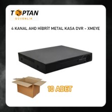 Grifin Soft 4 Kanal Ahd 1080N Tek Sesli Hibrit Dvr Metal Kasa Xmeye Kamera Kayıt Cihazı H265+ ARNA-4142 Ekonomik 10 Lu Paket