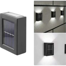 Alkasaz Solar Lamba Dekoratif Aplik Su Geçirmez LED Işıklı Duvar Lambası