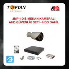 Grifin Soft 2 Mp 1080P 1 Kameralı Ahd Güvenlik Seti 320GB Harddisk Dahil ARNA-7421