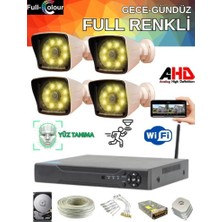 Grifin Soft Arna 4 Kameralı Güvenlik Seti - 5mp Sony Lensli Full Hd Gece Renkli Görüşlü Güvenlik Kamerası Sistemi - Cepten Izle