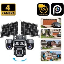 Grifin Soft 4g Çift Solar Aov E-Sim Özellikli 4 Kameralı Kablosuz Güneş Panelli Güvenlik Kamerası BS-204GS