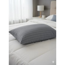 Alpateks Home Orta Boy 40X60CM %100PAMUKLU Saten Yastık Kılıfı 2'li Gizli Fermuarlı