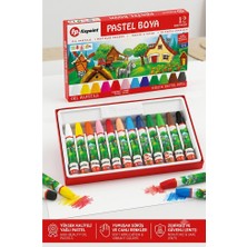 Artlantis Pastel Boya 12 Renk 1 Paket Fixpoint Pastel Boya 12 Li Karton Kutulu Parlak Canlı ve Örtücü Renkler